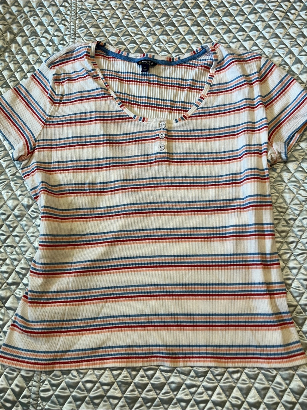 Nautica striped ribbed T-Shirt